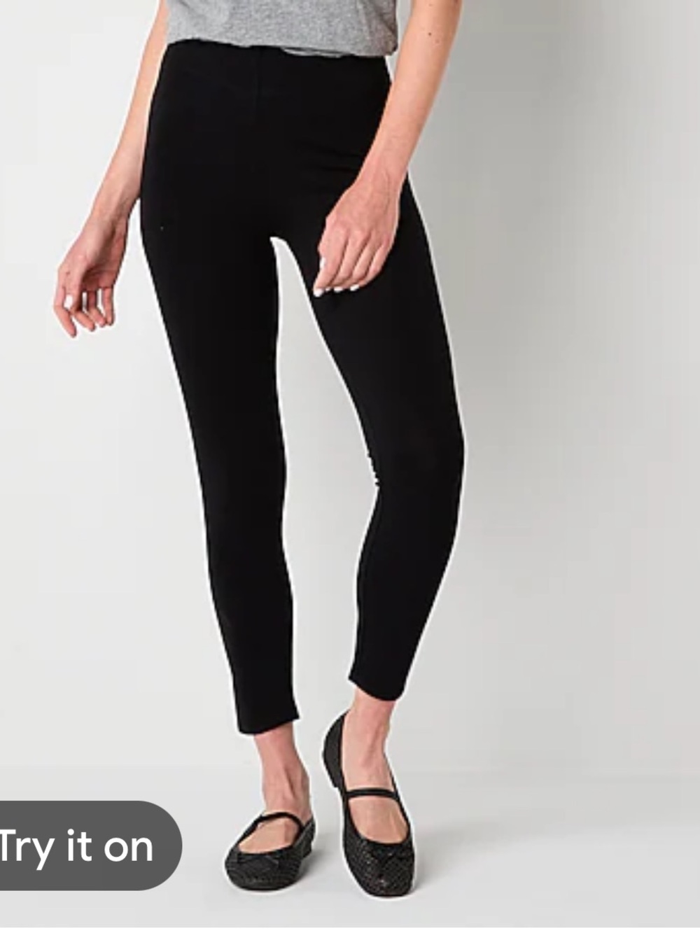 Liz Claiborne Lori Black Ponte Leggings NWT